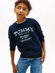 Sweatshirt TOMMY HILFIGER, Jungen, Gr. 74, schwarz night navy, Sweatware,