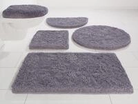 Badematte M&Ouml;VE "Superwuschel, Badvorleger, Badezimmer Teppich" Gr. 8, grau (stone),