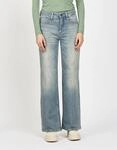 Weite Jeans GANG "94AMELIE WIDE", Damen, Gr. 28, N-Gr, blau (soft dirty),