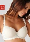 Schalen-BH LASCANA "Dirndl-BH, B&uuml;gel-BH", Damen, Gr. 95, Cup F, beige (creme),
