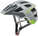 Fahrradhelm CRATONI "MTB Fahrradhelm AllSet grau/neongelb matt", grau (grau, neongelb