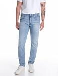 Straight-Jeans REPLAY "GROVER", Herren, Gr. 31, L&auml;nge 30, blau (light blau c42),
