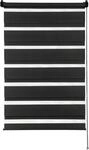 Doppelrollo GARDINIA "Easyfix", schwarz, B:120cm H:150cm, Polyester, Rollos,