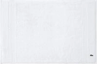 Badematte LACOSTE "LLECROCO", wei&szlig; (blanc), H:3mm, Baumwolle, Badematten, Badematte,