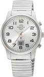 Funkuhr MASTER TIME "Super Power", silber (silberfarben, silberfarben), Armbanduhren,