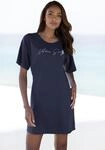 Sleepshirt, Damen, Gr. 32/34, N-Gr, blau (dunkelblau), Single Jersey,...