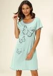 Nachthemd, Damen, Gr. 32/34, N-Gr, gr&uuml;n (mint), Single Jersey, Obermaterial: 100%