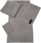 G&auml;stehandtuch ROSS "Smart", grau (flanell), B:30cm L:50cm, Frottier, Obermaterial: