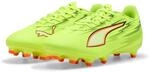 Fu&szlig;ballschuh PUMA "ULTRA 6 PLAY FG/AG", Gr. 44, gr&uuml;n (gelb alert, puma schwarz,