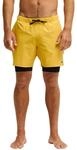 Boardshorts QUIKSILVER "Highline Amphibian 17", Herren, Gr. XS, gelb (mineral gelb),