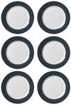 Speiseteller RITZENHOFF & BREKER "Speiseteller Doppio &oslash; 27 cm 6er Set", grau