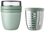 Lunchbox MEPAL "Lunchpot mit Fruitpot Ellipse 2er Set", gr&uuml;n (nordic sage), B:2cm
