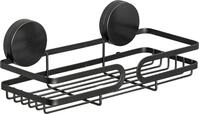Duschablage WENKO "Static-Loc Plus Pavia", schwarz (schwarz, befestigungsgeh&auml;use: