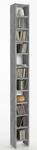 Standregal FMD "Hallo 2", grau (betonfarben), B:19,5cm H:185cm T:16,3cm,