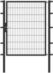 Zauneinzelt&uuml;r ALBERTS "Flexo", grau (anthrazit), B:125cm H:160cm, Stahl, Tore,