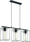 EGLO H&auml;ngeleuchte "LONCINO Pendellampe - Stahl - E27 - 3X60W - IP20", schwarz,...
