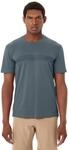 Funktionsshirt VAUDE "MEN'S CYCLIST T-SHIRT V", Herren, Gr. S, blau (heron), Web,