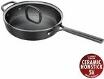 Schmorpfanne ZWILLING "Milano, Pfanne mit Glasdeckel", schwarz, B:29,4cm H:9,7cm