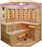 Infrarotkabine SANOTECHNIK "DELUXE", beige (natur), integrierte Steuerung, (ohne
