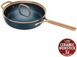 Schmorpfanne ZWILLING "Milano, Pfanne mit Glasdeckel", blau, B:29,4cm H:9,7cm