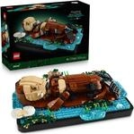 Konstruktionsspielsteine LEGO "Schwimmende Otter (21366), LEGO Ideas", braun (bunt),