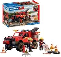 Konstruktions-Spielset PLAYMOBIL "Feuerwehr-Pickup (72194), City Action", rot (bunt),