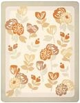 Wohndecke BIEDERLACK "Wohndecke Bloom Frame", beige (multicolor), B:150cm L:200cm,