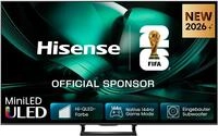 HISENSE QLED-Fernseher "75U7DSE", Energieeffizienz: D, schwarz, dunkelgrau, 75 &Prime;,