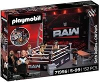 Konstruktions-Spielset PLAYMOBIL "WWE RAW Ring Collectors Set (71956), WWE", bunt,