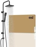 Duschsystem EISL "EASY ENERGY", schwarz (schwarz matt), H:97cm T:33,5cm,