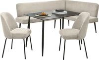 Eckbankgruppe JOCKENH&Ouml;FER GRUPPE "Melvin (Set, 4-tlg. Tisch, Bank und 2 St&uuml;hle),