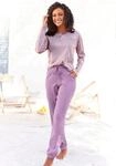 Pyjama, Damen, Gr. 32/34, lila, Single Jersey, Obermaterial: 100% Baumwolle, VIVANCE