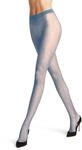 Feinstrumpfhose FALKE "Dot", Damen, Gr. S, blau (sky blau (6876)), Obermaterial: 91%