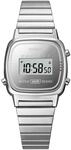 Chronograph CASIO VINTAGE, silber (edelstahlfarben), Armbanduhren, Damen,