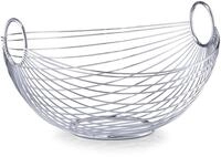 Obstschale ZELLER PRESENT, silber (silberfarben), B:28cm H:16cm, Metall, Sch&uuml;sseln,