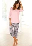 Capri-Pyjama BUFFALO, Damen, Gr. 40/42, rosa, Single Jersey, Obermaterial: 100%
