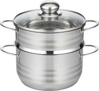 Dampfgartopf ELO BASIC "Brillant", silber (silberfarben), &Oslash;:24cm, T&ouml;pfe,