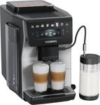 SIEMENS Kaffeevollautomat "TP605EM3", schwarz (edelstahl), B:28,4cm H:37,8cm