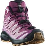 Outdoorschuh SALOMON "XA PRO MID WP J", Kinder, Gr. 34, pink (nocturne, dusky orchid,