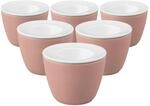 Eierbecher SELTMANN WEIDEN "Snack and Egg Life Fashion &oslash; 6,8 cm 6er Set", rosa (posh
