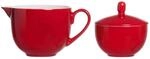 Milch- und Zuckerset RITZENHOFF & BREKER "Milchk&auml;nnchen & Zuckerdose Doppio", rot,