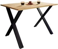 Esstisch VCM "Premium Holz Esstisch Tisch Xona X Wei&szlig;", braun (schwarz, honig,