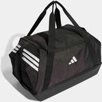 Sporttasche ADIDAS PERFORMANCE "TIRO MEDIUM DUFFELBAG MIT BODENFACH", schwarz, wei&szlig;,
