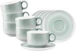 Tasse SELTMANN WEIDEN "Milchkaffeetassen mit Untertassen Sento Home 350 ml 6er Set",