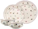 Geschirr-Set VILLEROY & BOCH "Basic-Set Petite Fleur 6er Set wei&szlig;", wei&szlig;, 6,