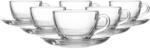 Tasse RITZENHOFF & BREKER "Cappuccino-Set Barista 220 ml 6er Set transparent", bunt