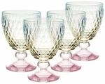 Rotweinglas VILLEROY & BOCH "Rotweingl&auml;ser Boston Pearl 200 ml 4er Set bunt", bunt,