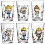 Kinderbecher RITZENHOFF & BREKER "Kindergl&auml;ser Berufe Jungs & M&auml;dchen 205 ml 6er