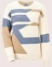 Longpullover MADELEINE "Strickpullover Moderner Baumwollpullover mit grafischem