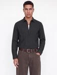 Langarmhemd JACK & JONES "JJEFIELD MELANGE SHIRT LS SN", Herren, Gr. L, N-Gr,